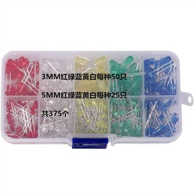 In stock 375 boxed led 3mm light emitting diode 5mm led lamp beads…
