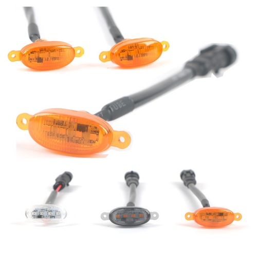 Car grid 4LED small yellow light Raptor grille modified LED decorative light pickup truck fog haze light warning light