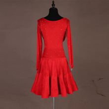 LIUHUO专业拉丁舞流苏连衣裙三步踩吉特巴团体表演服新款