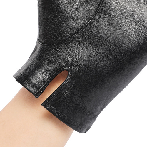 Men's winter genuine leather gloves European and American driving and riding windproof and warm goatskin touch screen fashion cross-border business
