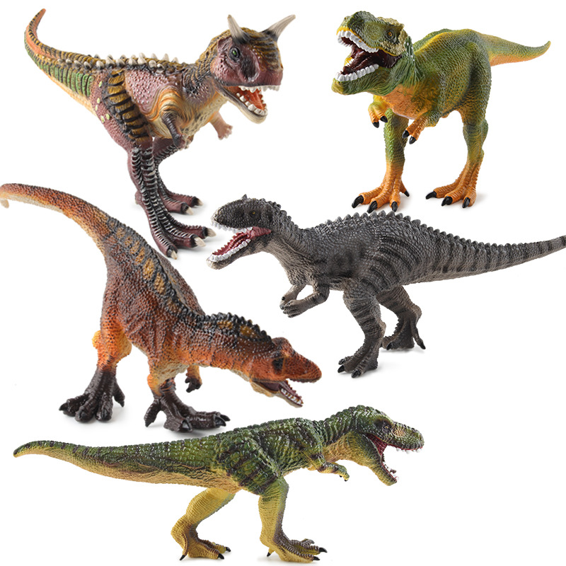 Nuevo Producto Transfronterizo, Modelo de Dinosaurio Jurásico Realista para Niños, Figura de Triceratops y Brontosaurio de Goma Suave Rellena de Algodón