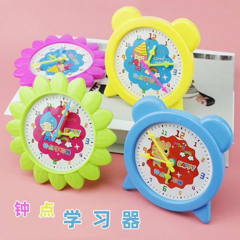 Reloj aprendiz cognitivo bebé calendario infantil relojes juguetes tiempo cognitivo bebé regalos de temporada escolar al por mayor