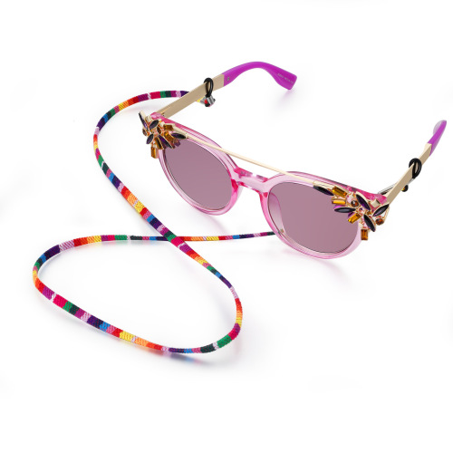 Sunglasses cord with ethnic style, anti-loss neck cord, colorful glasses cord