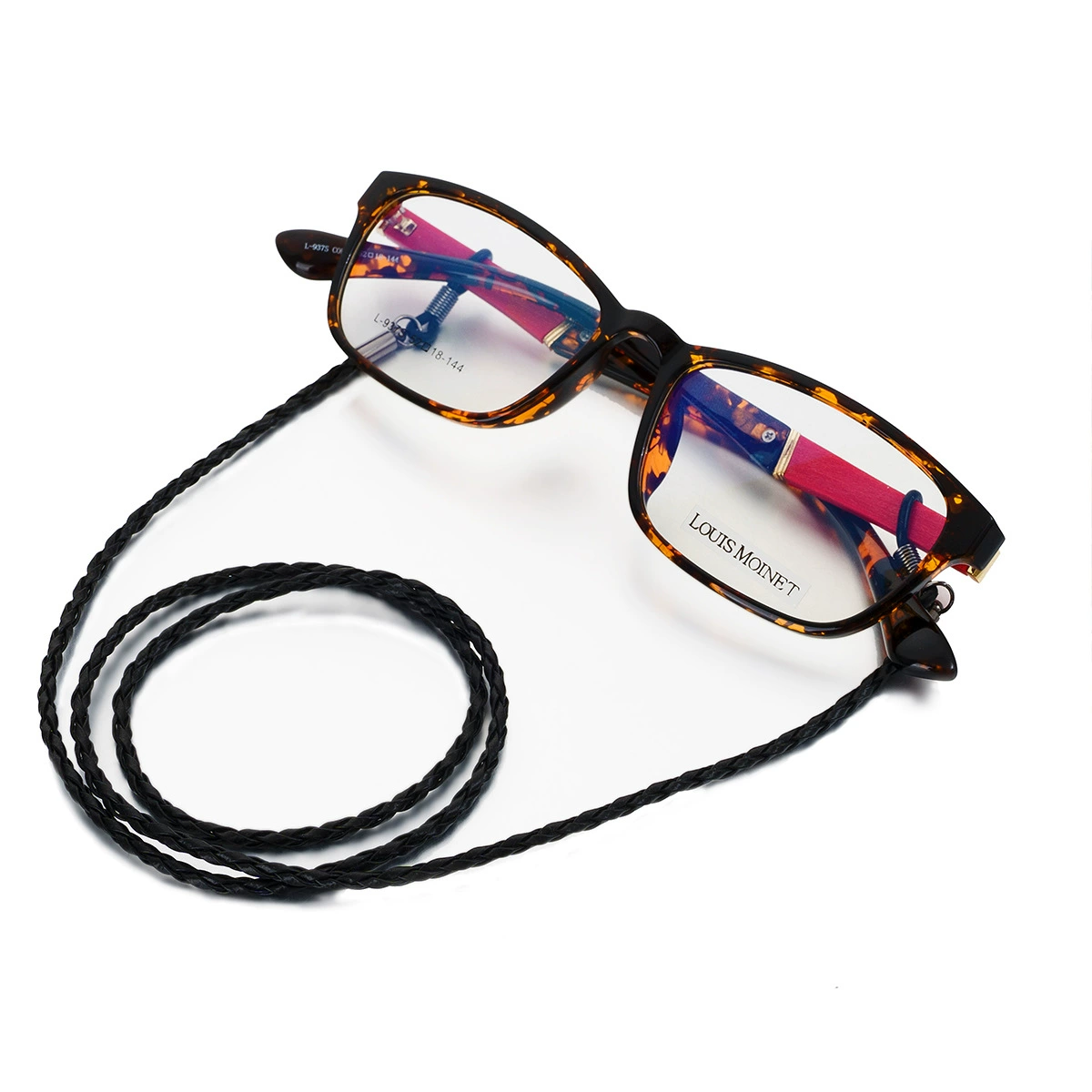 Glasses, polyurethane strap, purse with pigtail, pack, accessories