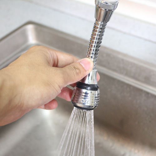 Water faucet filter nozzle splash-proof shower head, rotatable self-water filter water-saving device, two water outlet modes