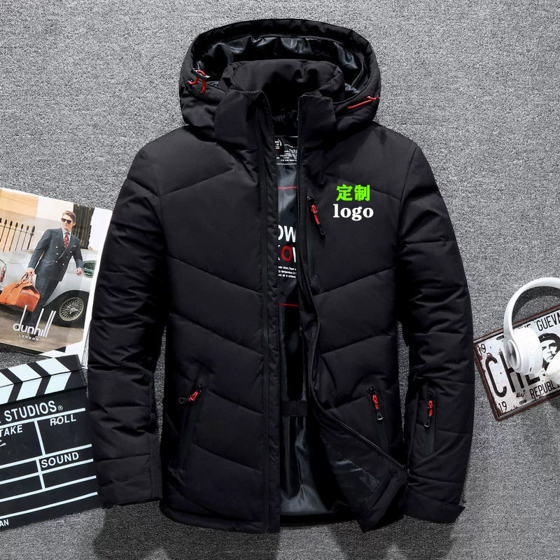 Новый мужской пуховик в спортивном стиле на открытом воздухе, внешняя торговля, европейский и американский утолщенный молодежный студенческий пуховик, мужская спортивная куртка