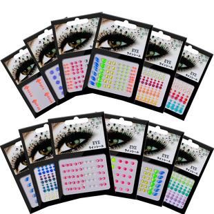 Hot DIY Sticker Face Rhinestone Eye Sticker Adhesive Diamond Sticker Acrylic Diamond Sticker Rhinestone Sticker
