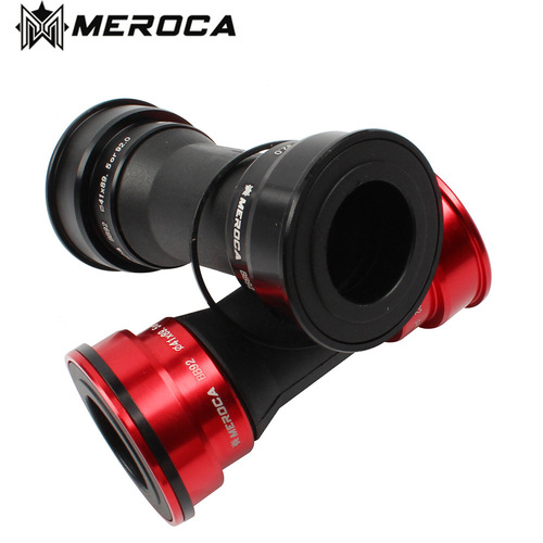 Cross-border exclusive MEROCA mountain bike monobloc chainring M68 threaded M92 pressed-in axle
