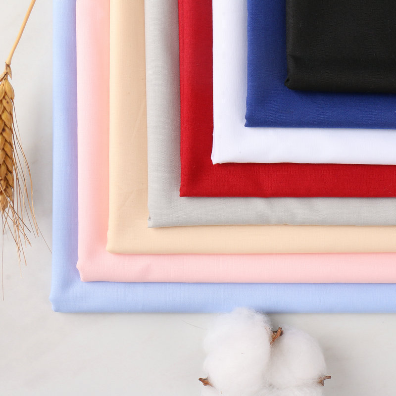 厂家现货全棉衬衣裙子面料仿天丝数码印花底布无硅油供应免费拿样