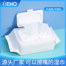 UENO厂家 无纺布卸妆湿纸巾120抽 抽取式懒人湿巾带盖 UEN065