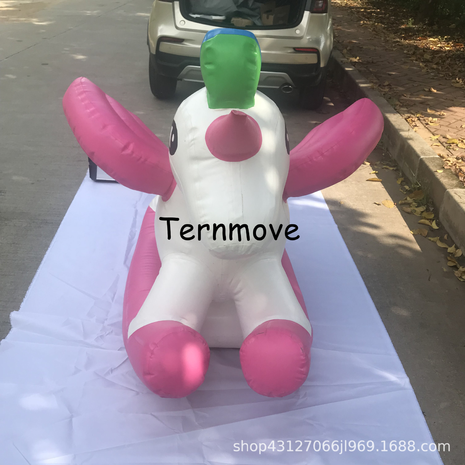 水上乐园充气跷跷板水上坐骑飘浮玩具充气摇摇马气模百万海洋球池