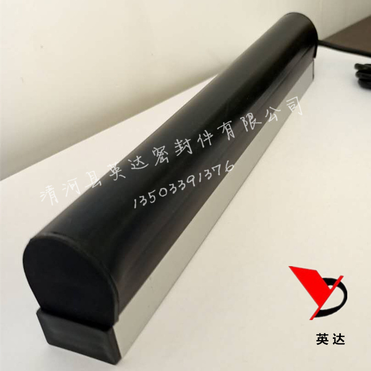 橡胶安全触边自动旋转门立柱门底防撞条遇阻停接触带防夹手开关