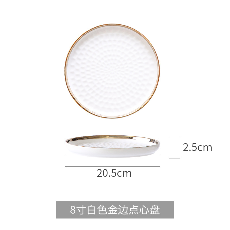 Nórdico nuevo plato de pastelería Placa de postre de pastel pastelería occidental para hornear cubierta de vidrio transparente Placa de pastelería bandeja de exhibición de pan