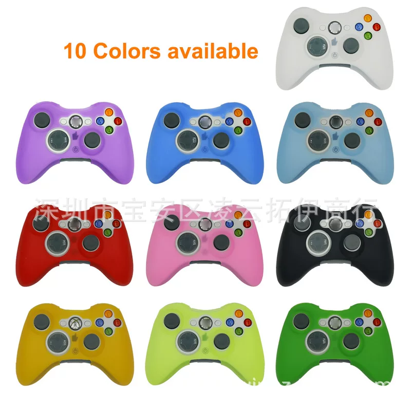 10 цветов контроллер Xbox360 защитная накладка чехол силиконовый обод Xbox 360 SLIM рукав вобла