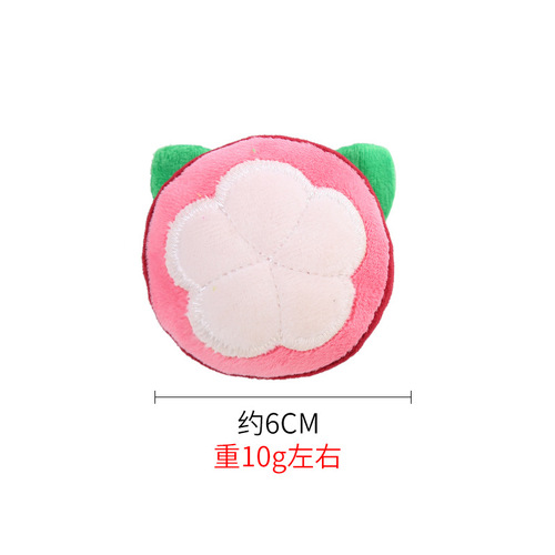 Cat Toys Cute Fruit Series Plush Toys Include Catnip Durable Pet Supplies Factory Wholesale Cross-border