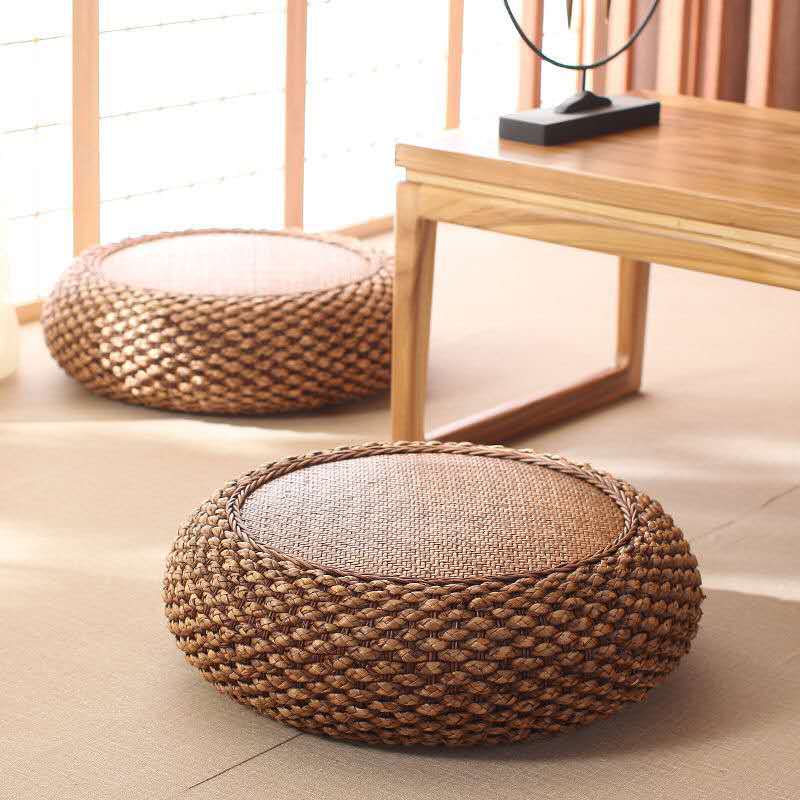 Casual Sitting Pier Futon Rattan Meditation Cushion Bay Window Living Room Floor Tatami Mat Thickened Balcony Mat