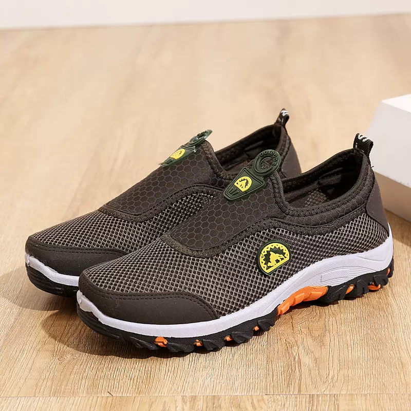 2023户外登山鞋男款防滑透气网面鞋舒适休闲运动鞋跑步鞋休闲百搭