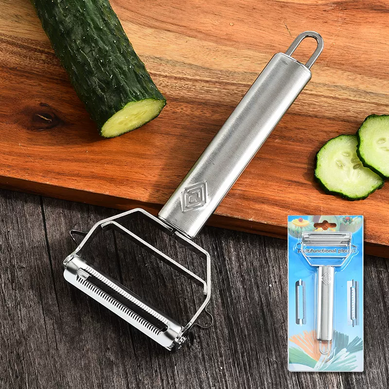 现货批发不锈钢削皮刀 削苹果水果削皮刀刨丝器厨房小工具削皮器