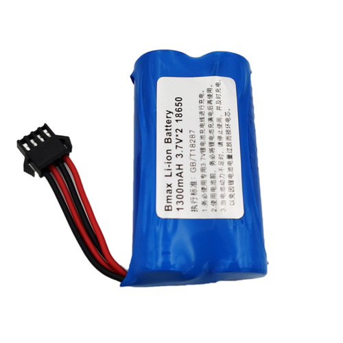 Remote control car 18650 lithium battery 3.7Vx2 twist car deformation car rechargeable battery SM 4P plug