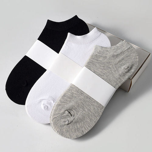 Socks men's short-tube individually packaged boat socks men's socks cotton sports imitation standard sole parallel bars spring and summer wholesale