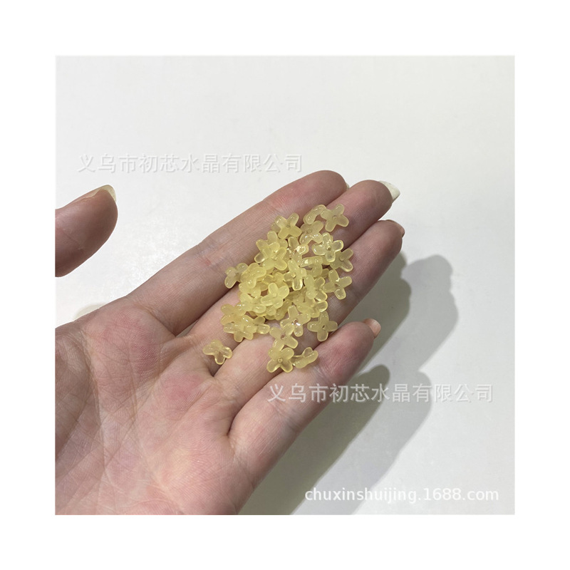 二模チェコ瑠璃小桂花花びら6*8mm十字花ネイルシールdiyアクセサリーヘアピン材料