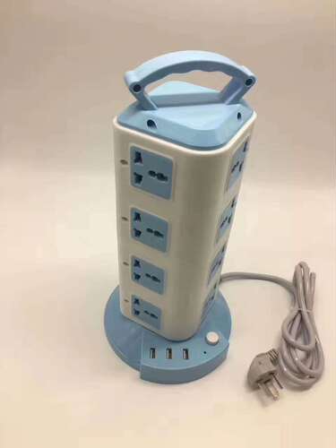 Wholesale vertical tower USB socket three-dimensional row office desk wiring board porous multi-functional plug-in board with wires