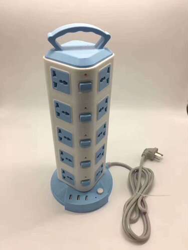 Wholesale vertical tower USB socket three-dimensional row office desk wiring board porous multi-functional plug-in board with wires