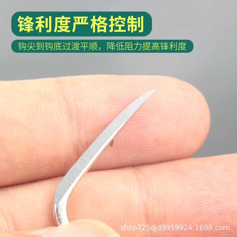 凌阳 Hand-grinded scale-breaking blade three-claw hook without thorns with thorns three anchor fish hook large triangle hook hanging fish hook