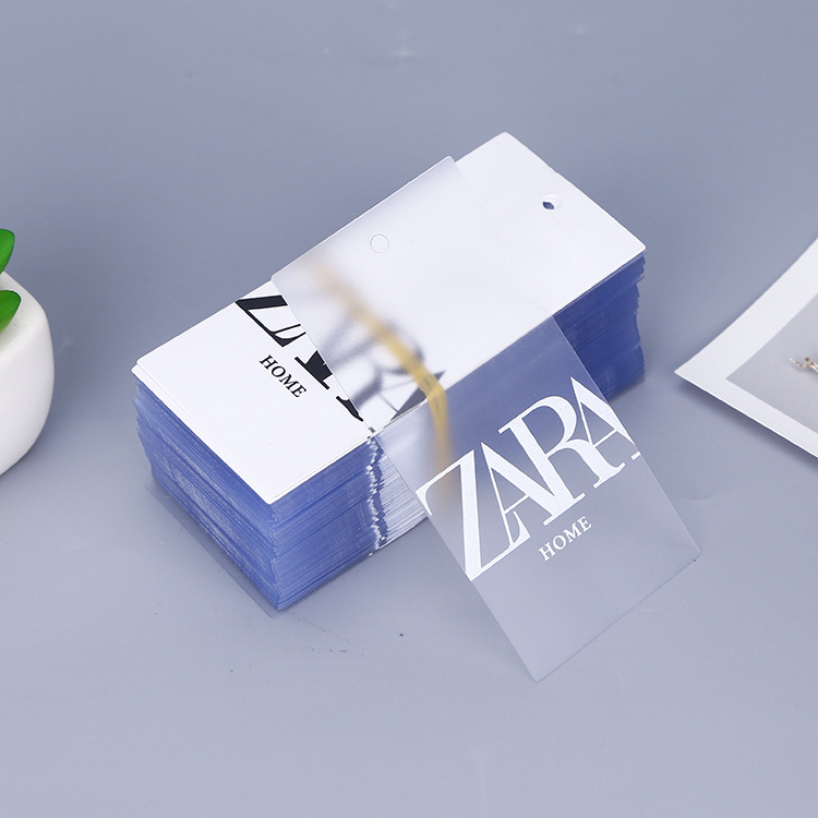 PVC tag blank transparent scrub plastic production waterproof tag…