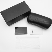 太阳镜眼镜盒男女士同款百搭皮质套装盒子搭配折叠墨镜便携