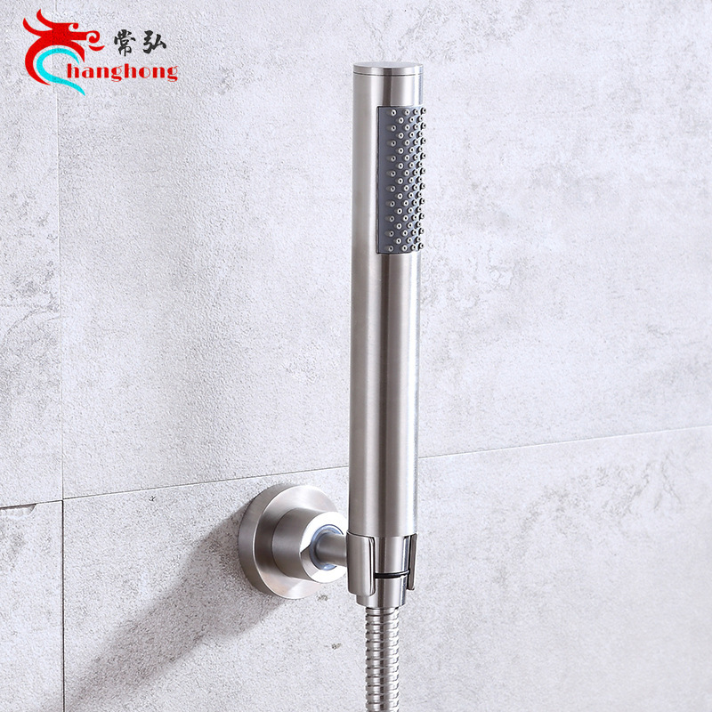 304 stainless steel shower head shower head booster shower hand-held shower household hand-sprayed large water