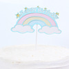 Copyright Rainbow Cake Decoration Creative Rainbow Laser Plug -in Birthday Cake Piece Cake Account