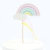 Copyright Rainbow Cake Decoration Creative Rainbow Laser Plug -in Birthday Cake Piece Cake Account