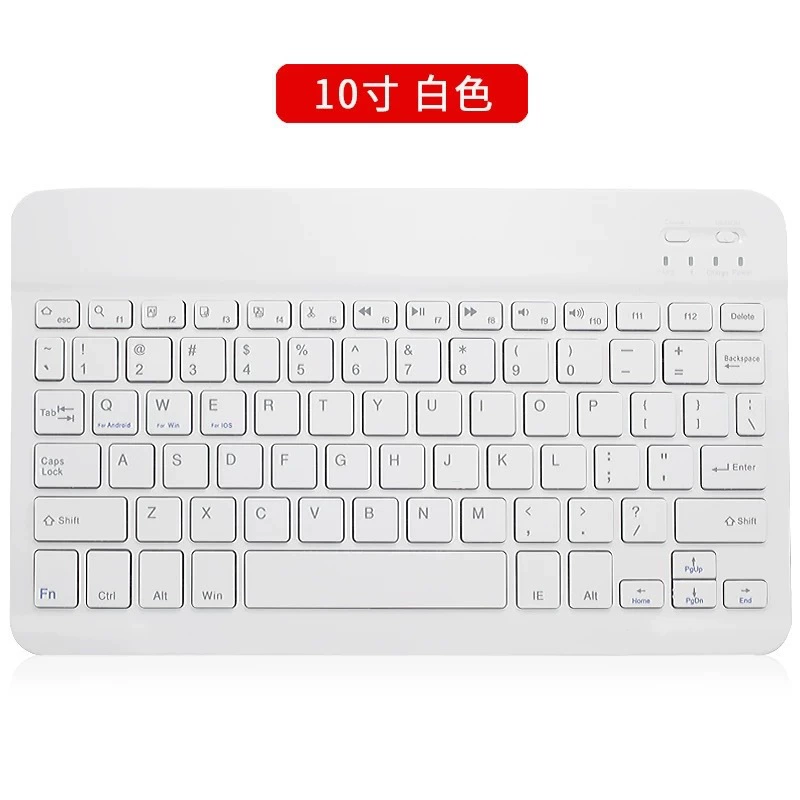 Bluetooth Keyboard & Mouse Set (Apple-compatible), Slim Wireless 7/10" Tablet Holder, Rechargeable Mouse