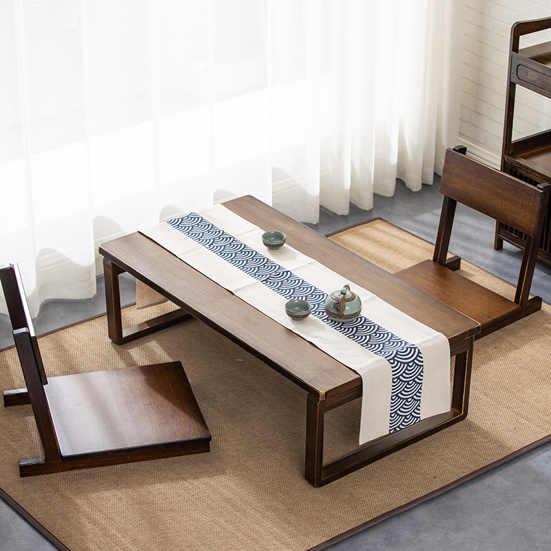 Estilo japonés tatami asiento de la ventana de la Bahía de mesa silla trasera cama sin piernas silla baja pequeño apartamento solo piso y silla de la habitación