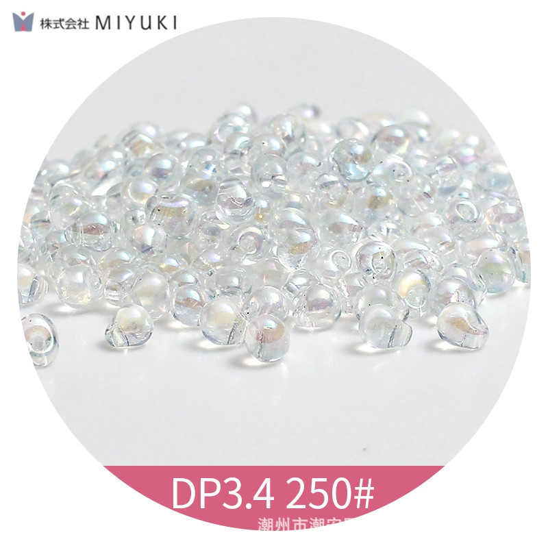 Miyuki водопад бусины Miyuki DROP рисовые бусины DP3.4mm 528# водопад бус для свадьбы белая сетка