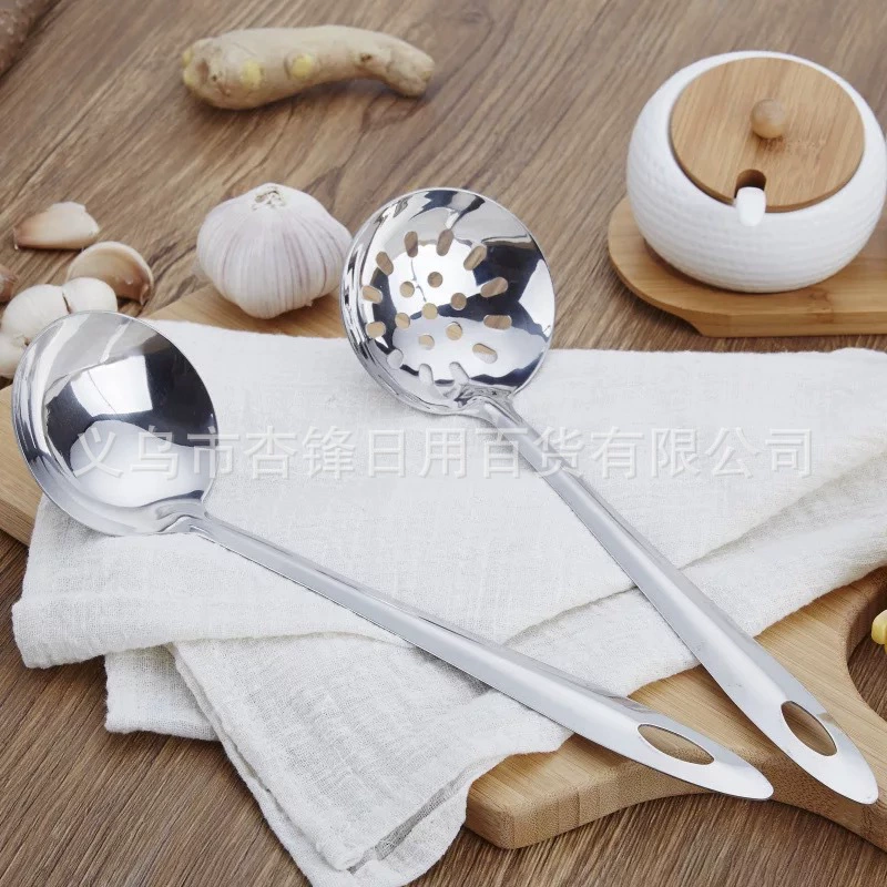 Ложка из нержавеющей стали Ложка для горячего горшка Ложка для супа дуршлаг Утолщенная ложка с длинной ручкой дуршлаг ложка для супа горячий горшок суп ложка супа