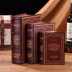 European retro fake book simulation book storage box decoration ornaments office book model photo prop book
