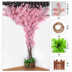 2023新款仿真樹假樹藤婚慶花枝塑料裝飾大型客廳綠植枯藤樹藤蔓