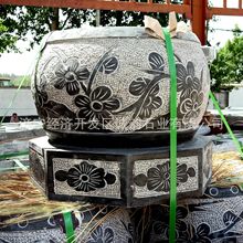 青石仿古柱础石柱顶石雕刻厂家 寺庙古建石柱墩图片价格 圆形石墩