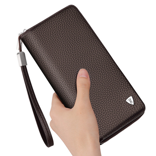 English Royal Paul Wallet Men's Long Wallet Large Capacity Card Holder Anti-Scramble Wallet Leather Wallet Cowhide Long Wallet