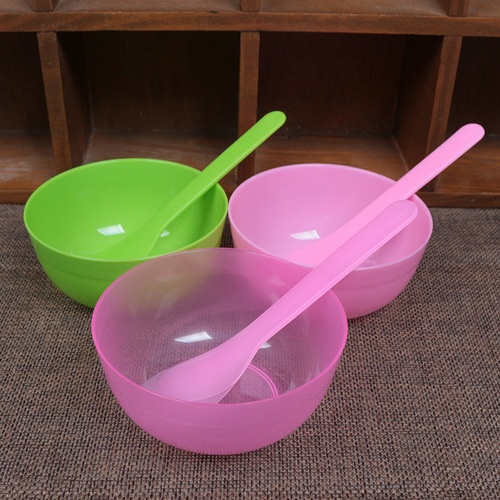 Beauty Tools Mask Bowl Wholesale Plastic Small Bowl Mask Spoon Stick Scraper Spa DIY Mixing Bowl Mask Adjustment Tool