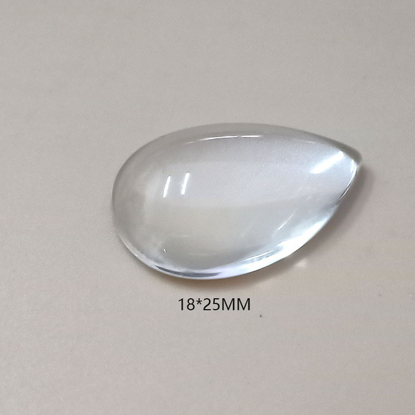 Transparent time gemstone patch crystal heart-shaped round water…
