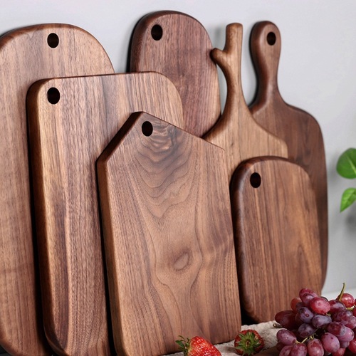 Black walnut cutting board solid wood cutting board pizza board whole wood steak bread board fruit cutting board cutting board wholesale