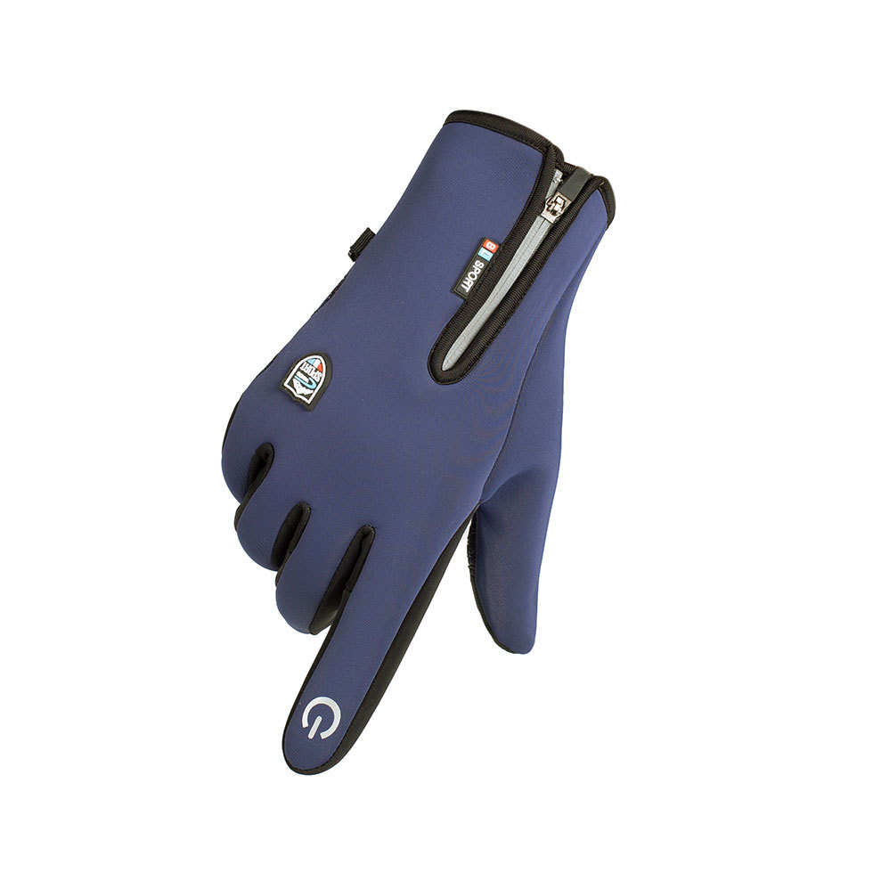 Otoño e Invierno cálido guantes fitness viento impermeable pantalla táctil antideslizante engrosada equitación coche eléctrico al aire libre equitación deportes guantes