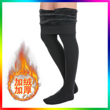加绒加厚防污锦纶高密打底裤女复古大码收腹光腿一体裤瘦腿紧身