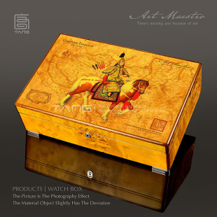 East and West Art Master Piano Lacquer Wood Tumour Watch Collection Box Mechanical Watch Box Automatic Watch Box WB892
