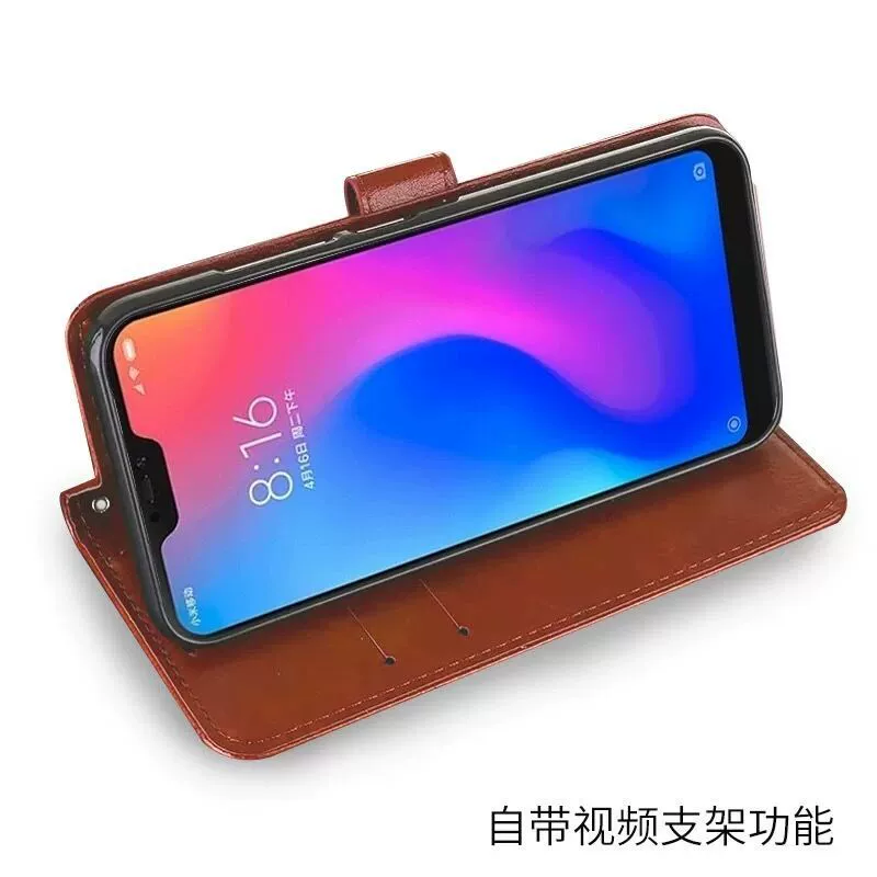 Подходит для кросс-борд Redmi a7pro чехол кожаный чехол Redmi 15a flip poco f8pro кошелек pocom8