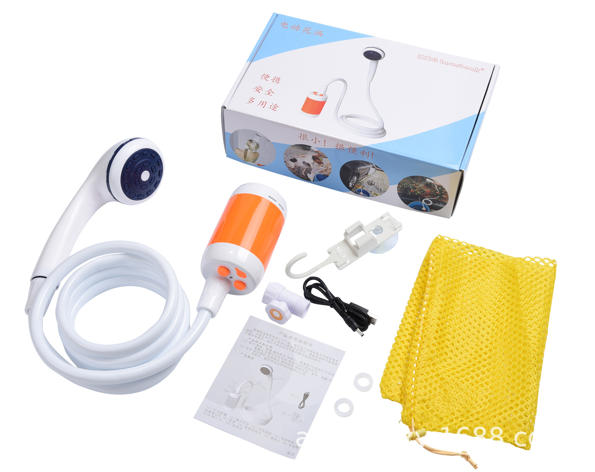 Dispositivo de ducha eléctrica cabeza de ducha para mascotas cabeza de ducha de camping al aire libre Baño