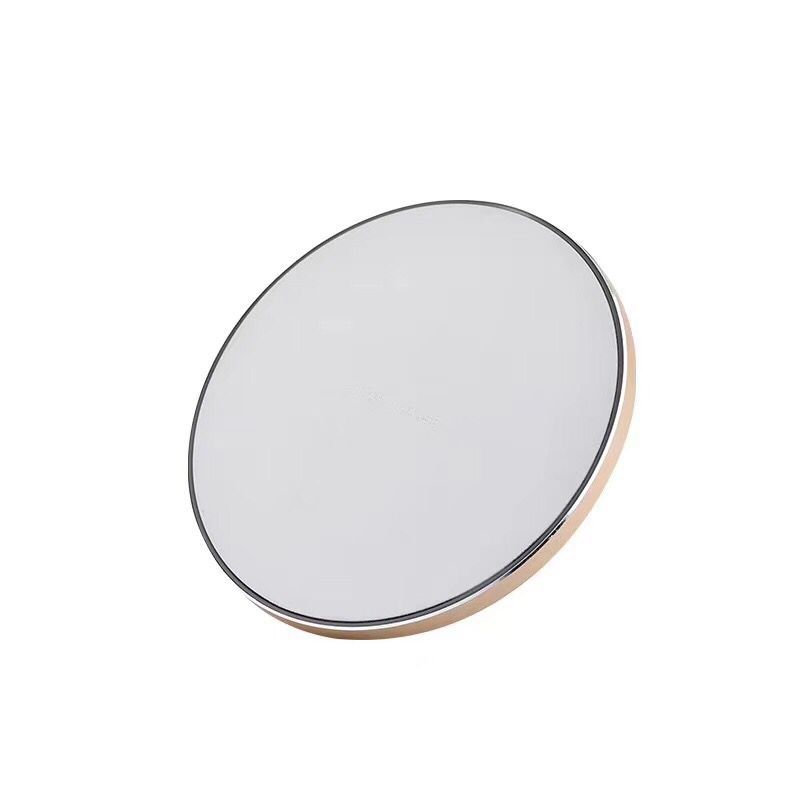 Cross-border 10W wireless charging QI Metal round thin fast charging 15W round K8 suitable for Apple Android wireless charging